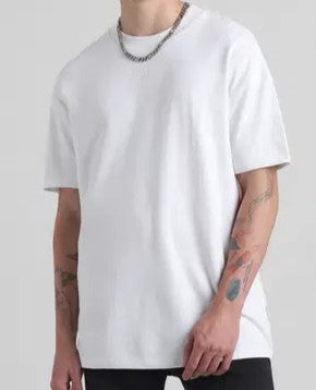 PLAIN WHITE OVERSIZED T-SHIRT