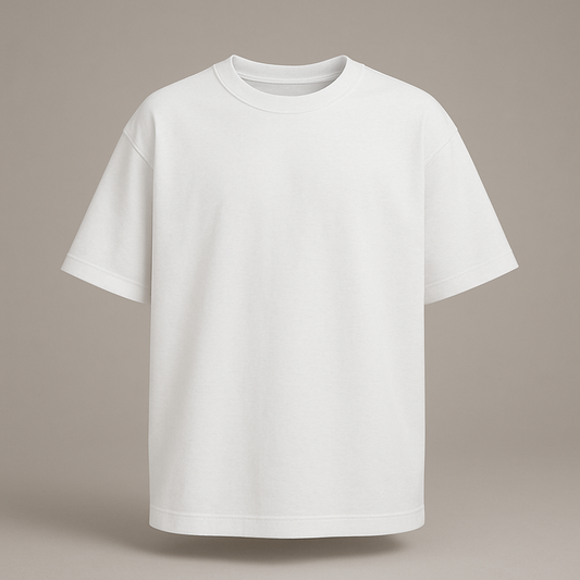 PLAIN WHITE OVERSIZED T-SHIRT